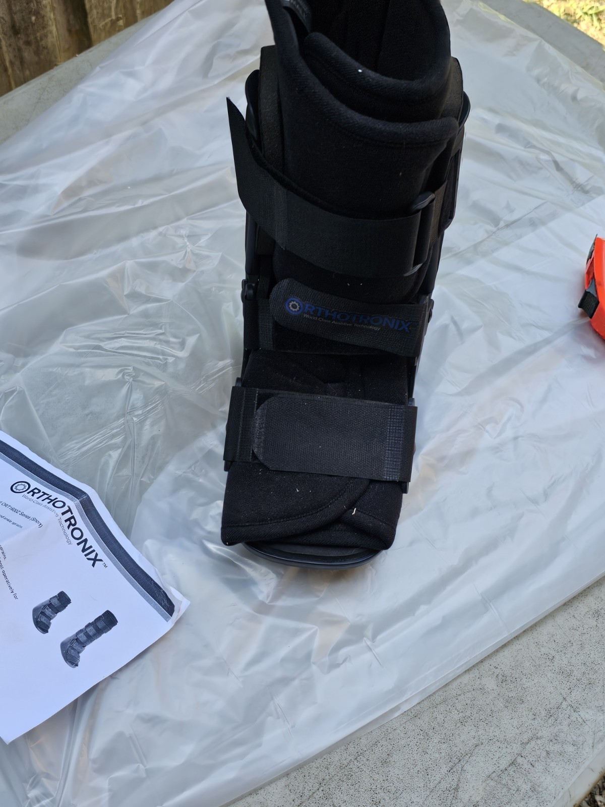 Orthotronix Cam Walker Boot Foot Brace Black Size S Small ORT1601X