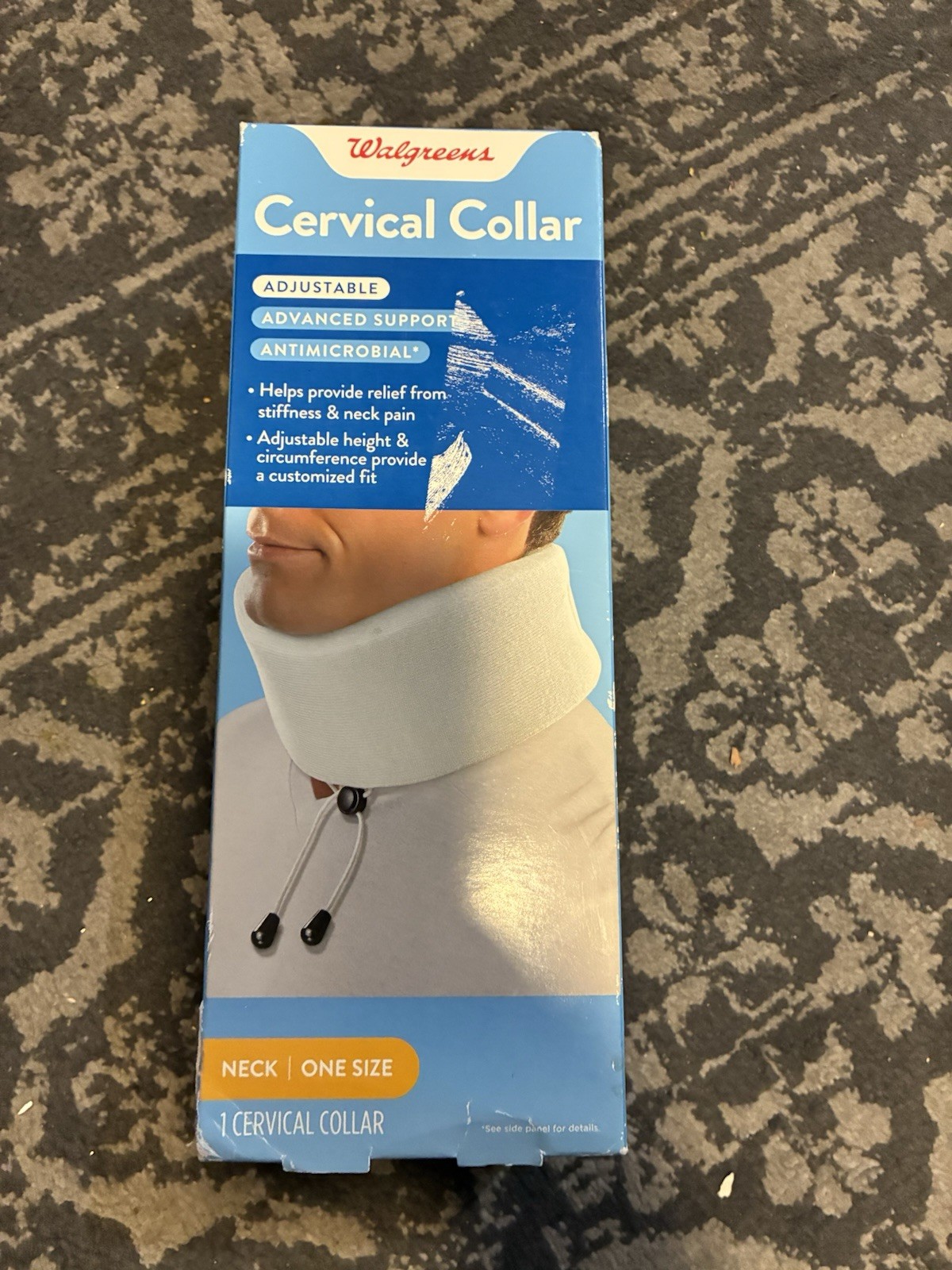 Walgreens Adjustable Cervical Collar, One Size Fits All New