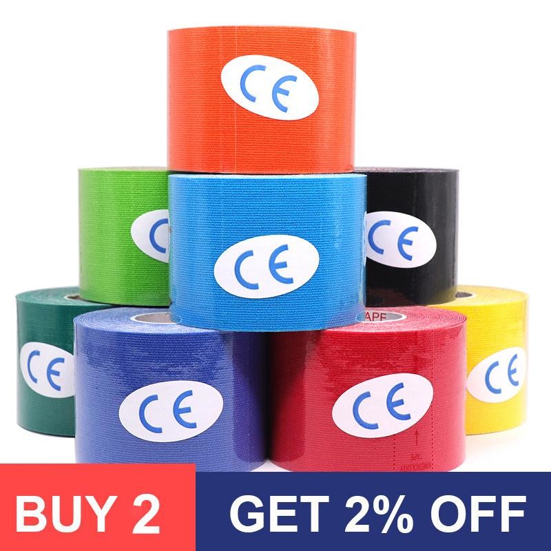 5-size Waterproof Kinesiology Tape – Elastic Athletic Bands for Sports Recovery,
