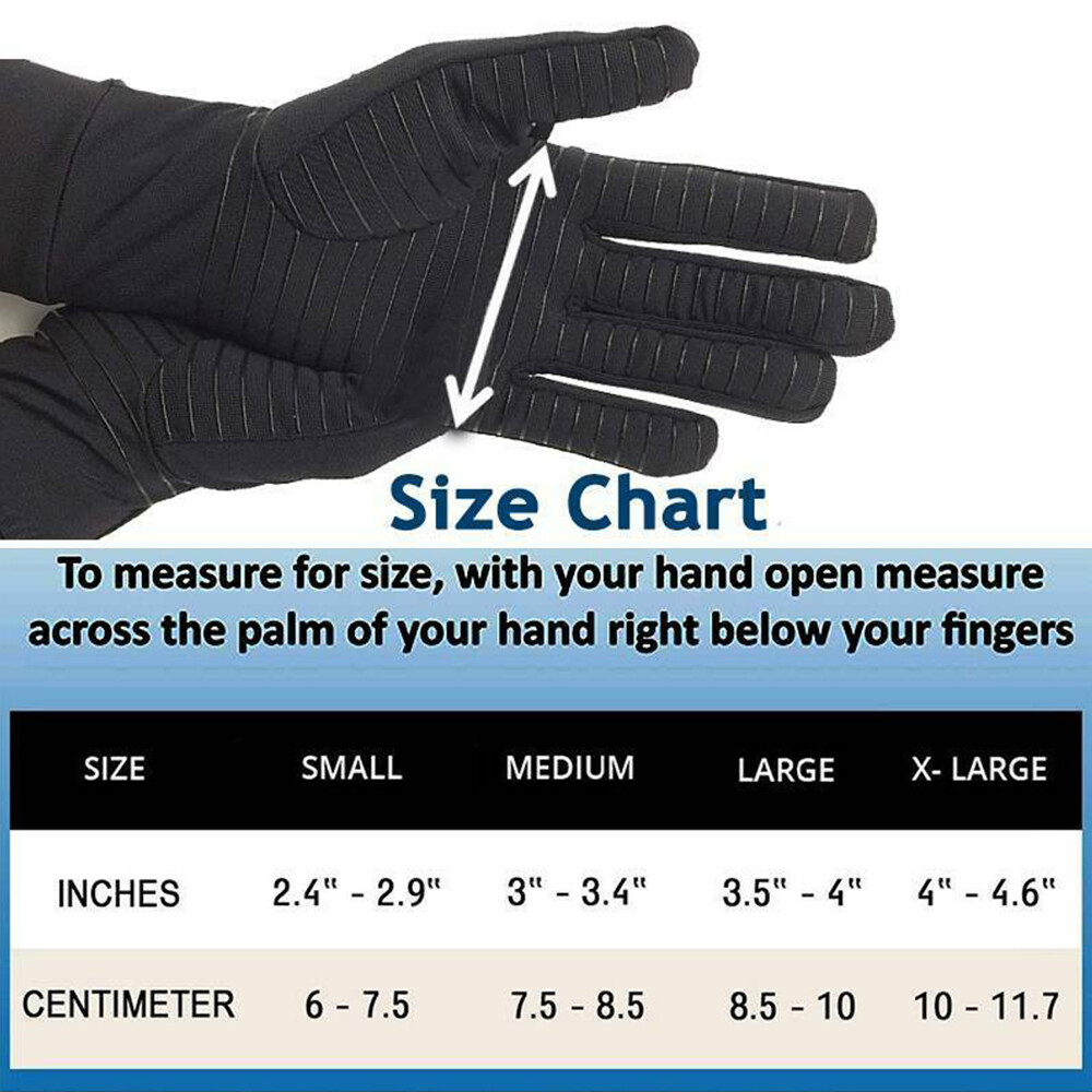 Unisex Copper Arthritis Compression Gloves Sport for Carpal Tunnel Joint Pain