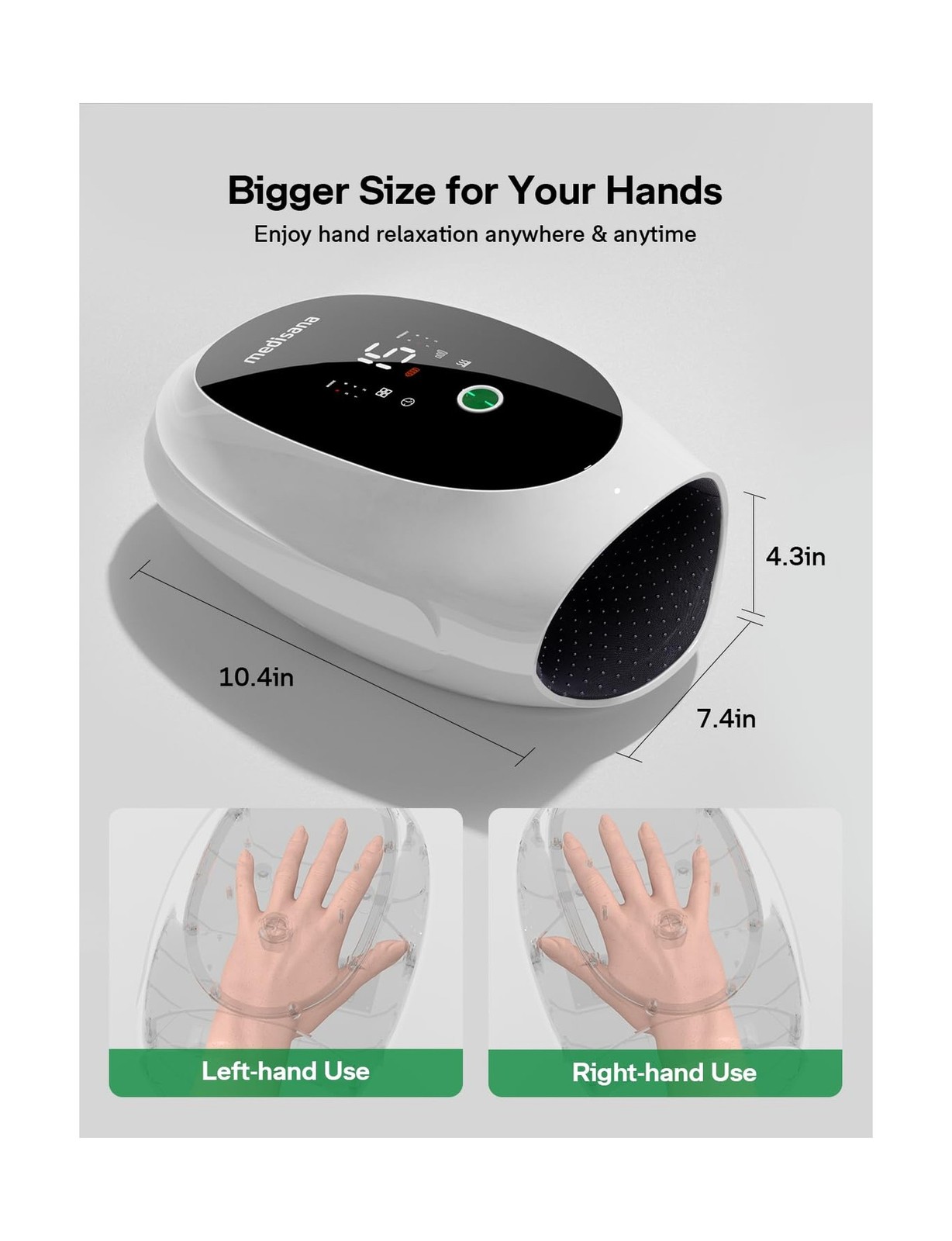Hand Massager for Arthritis and Carpal Tunnel, 6 Modes 6 Intensities Hand Mas…