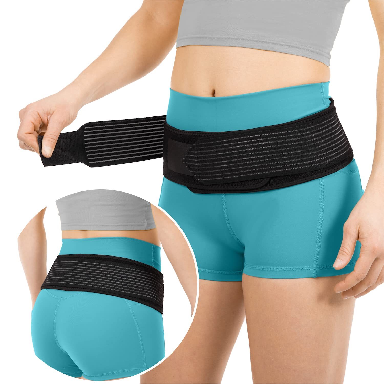 Hip Belt Lower Back Support Sciatica Pain Back Support Waist Brace for Women Men