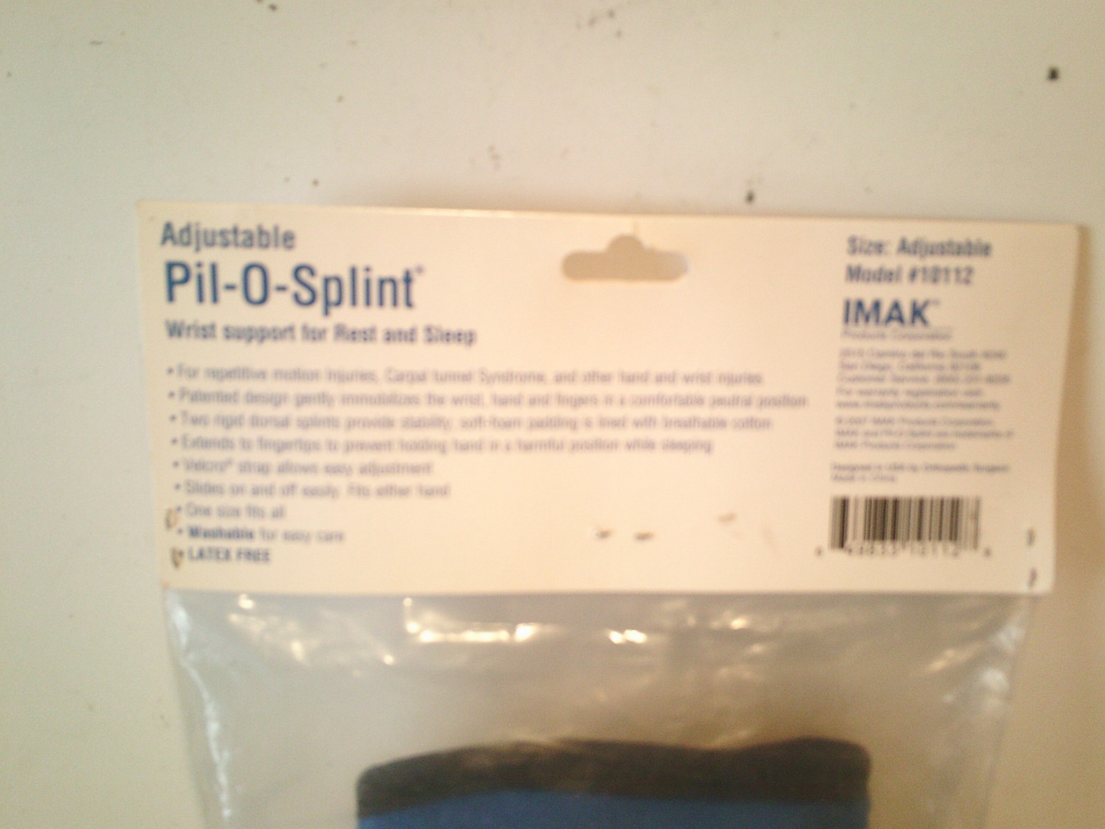 NEW Brownmed IMAK RSI Pil-O-Splint Brace – Blue Adjustable FREE SHIPPING