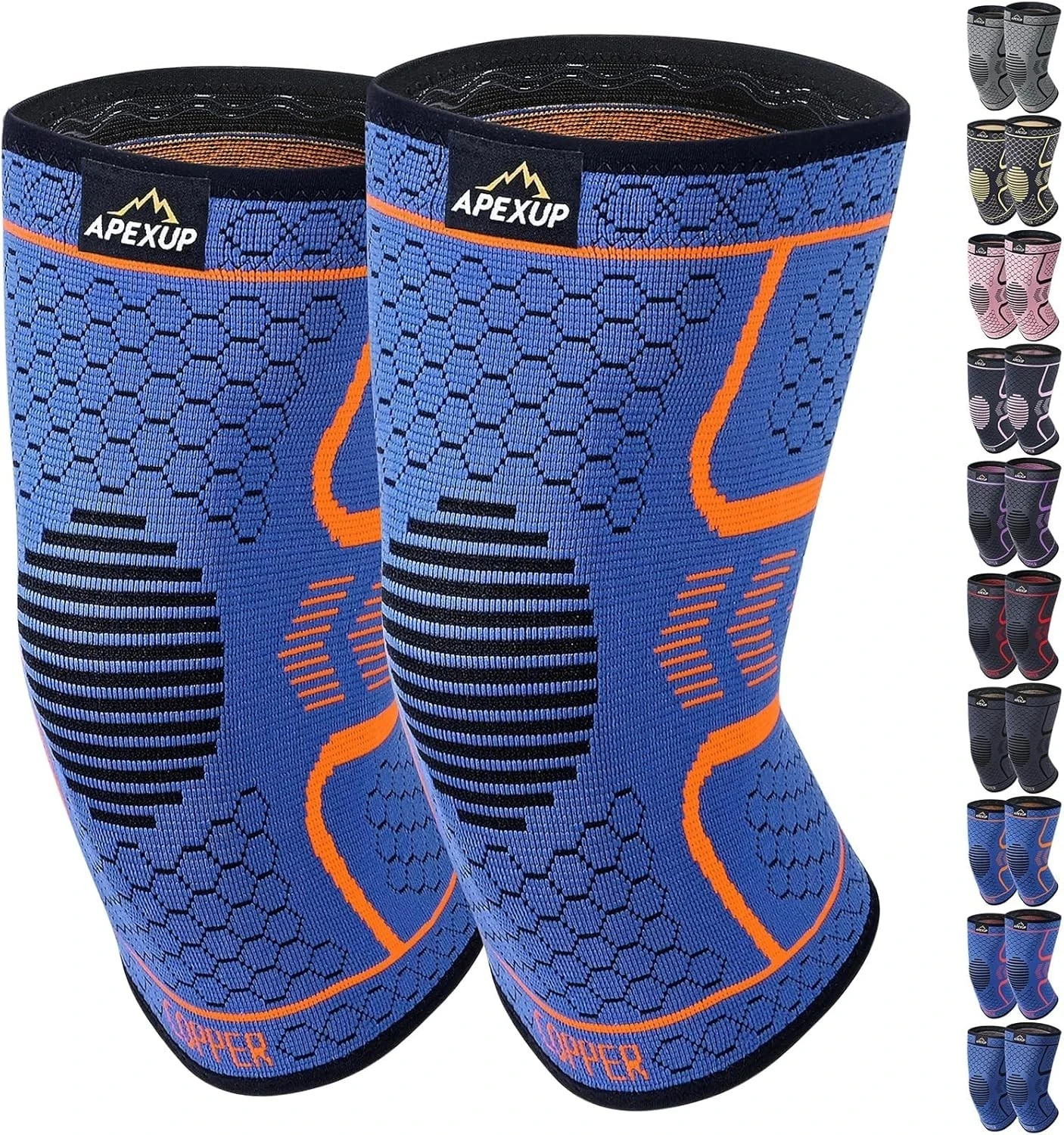 2 PCS Compression Knee Brace for Men, Women, Copper Compress Sleeve Top Quality
