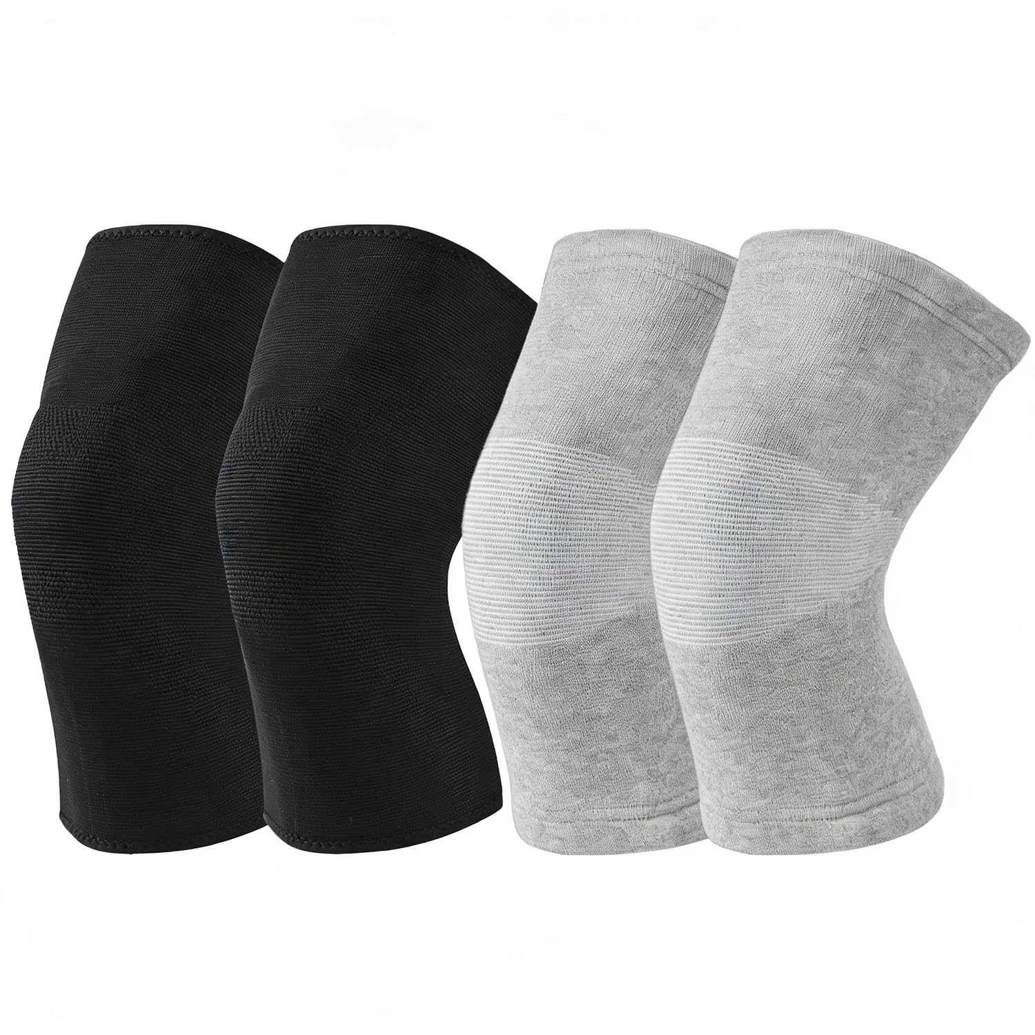 Bamboo Charcoal Compression Knee Sleeve for Runners & Arthritis – Elastic, Br…