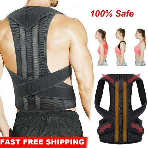 Posture Corrector Support Magnetic Back Shoulder Brace Belt Band For Men Women