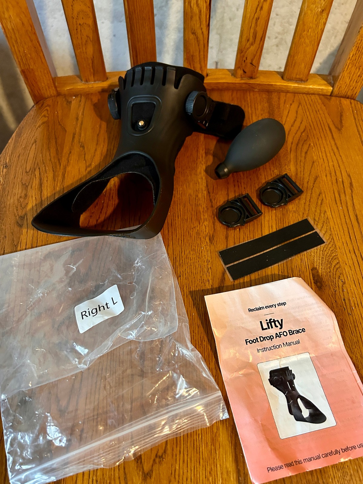 Biorene Lifty Foot Drop AFO Brace Never Used Right Foot Size Large