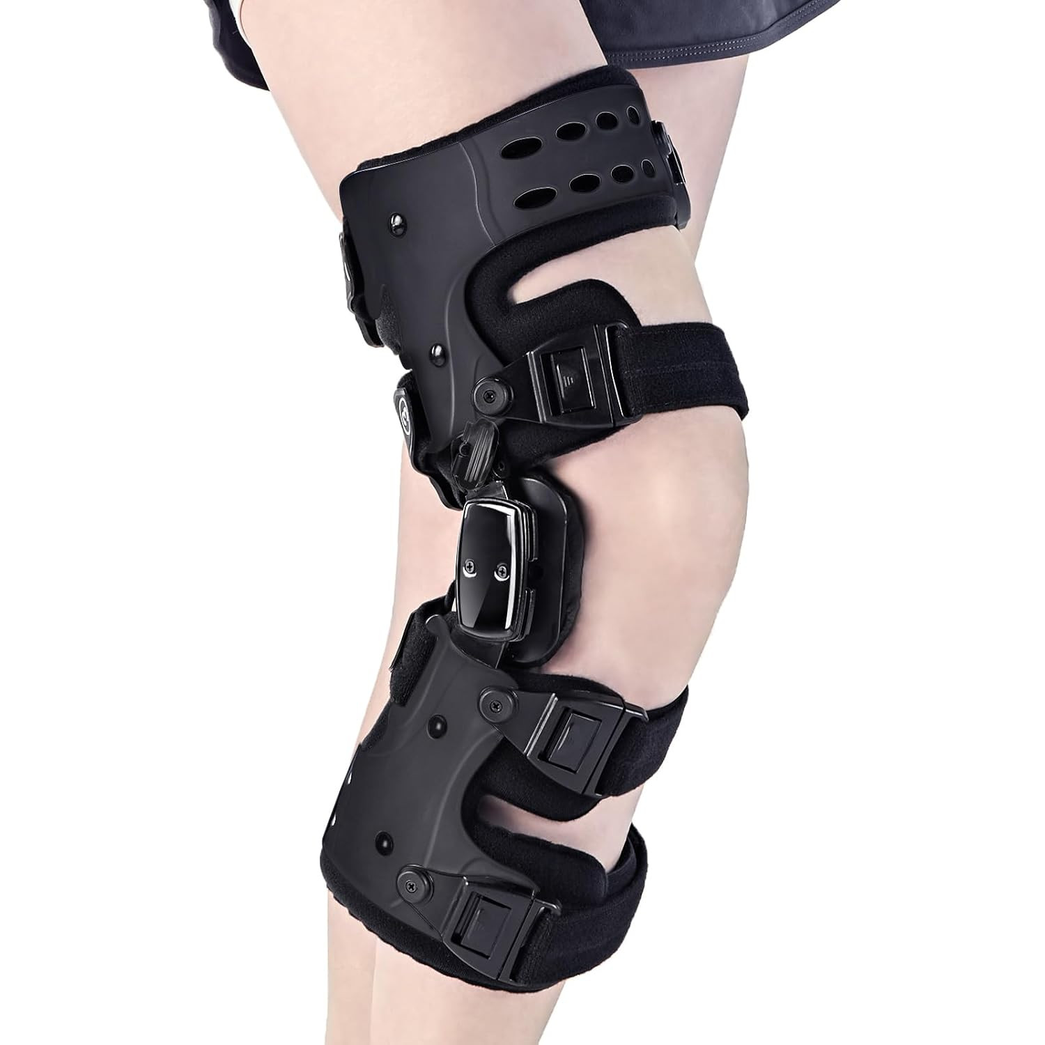 OA Unloader Knee Brace for Osteoarthritis & Joint Pain Relief – Right Black