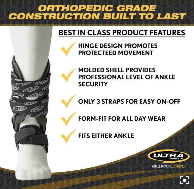 BREG Ultra Ankle CTS Ankle Brace S/M FAST SHIPPING