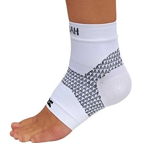 Zensah L9903 Unisex White Plantar Fasciitis Arch Sleeve (Single) Size M