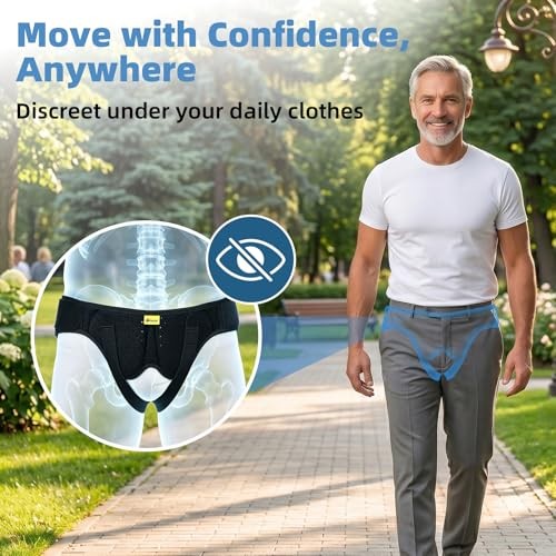 Inguinal Hernia Belt for Men & Women – Adjustable Medium (Pack of 1)
