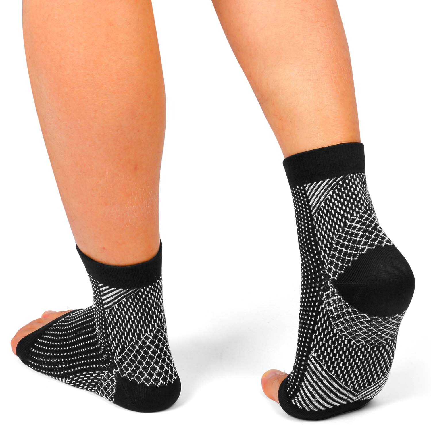 Nylon Ankle Support Brace Compression Sleeve Socks Elastic Foot Pain Relief USA