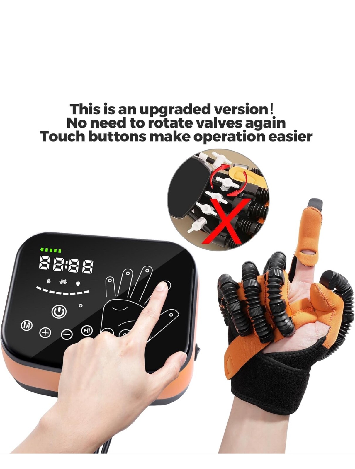 Rehabilitation Robot Glove Stroke Finger Exerciser Rehab Trainer Right/Left Hand