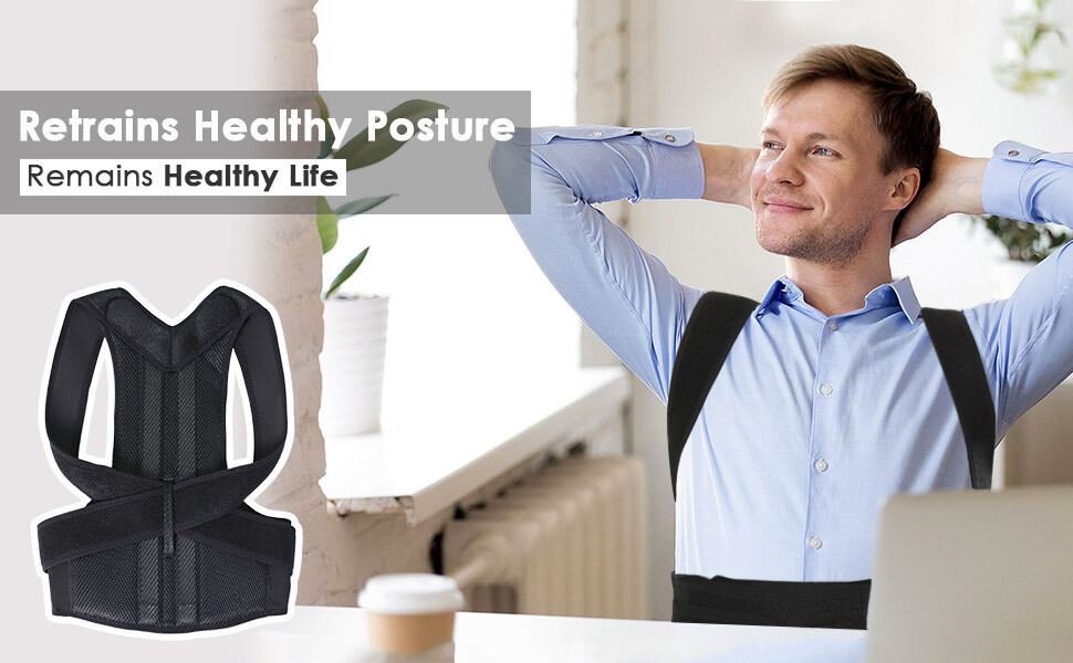 Posture Corrector Brace for Upper Back Thoracic Spine Unisex Pain Relief Corset