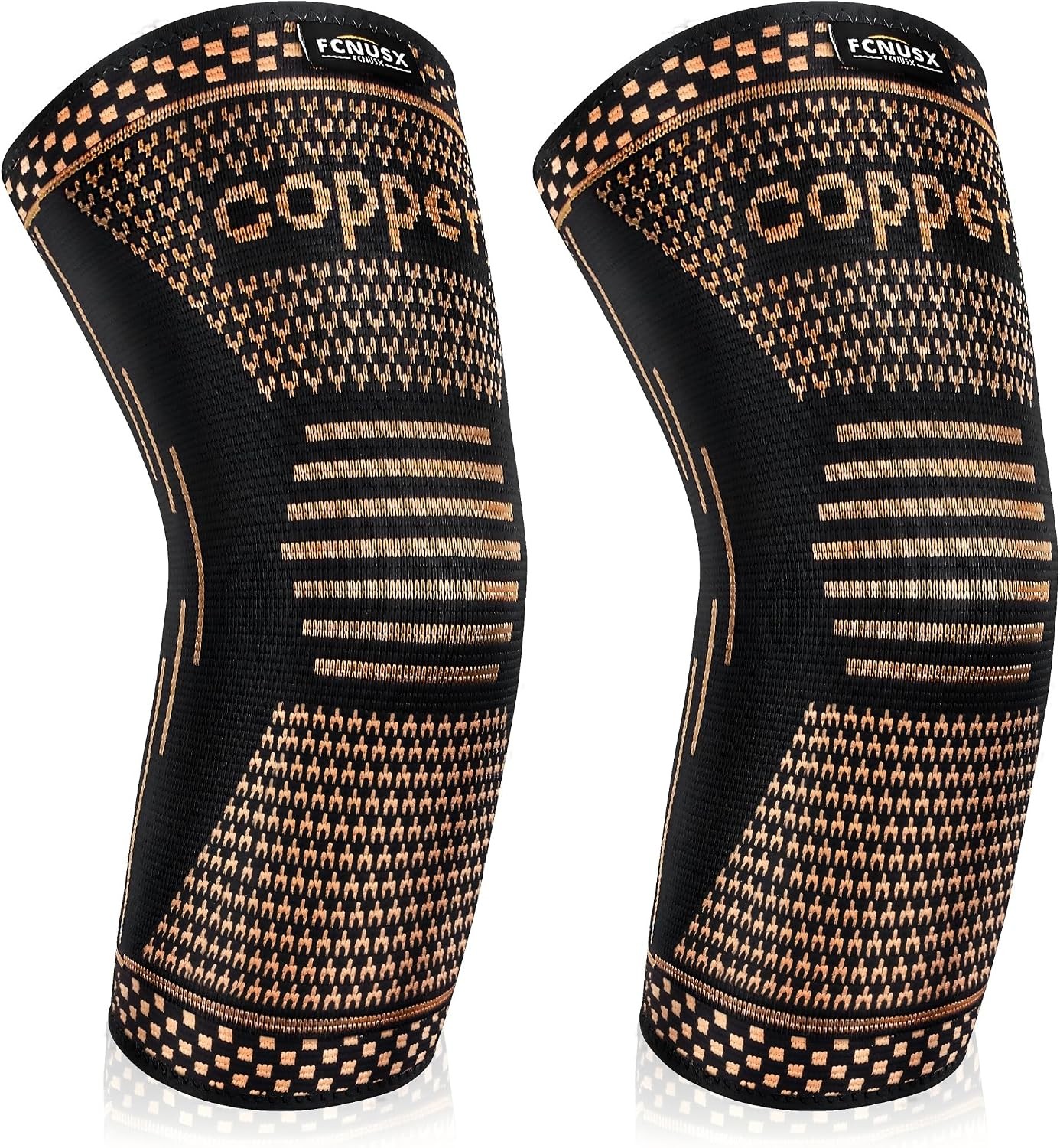 Copper Elbow Brace Compression Sleeves for Pain Relief Men Women, Arm Support Fo