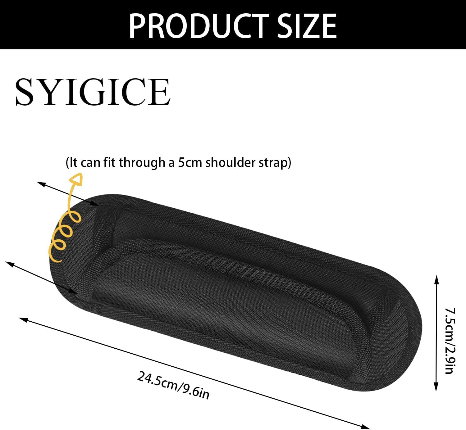 Shoulder Strap Pad Universal Shoulder Relief Pad Black Decompression Air