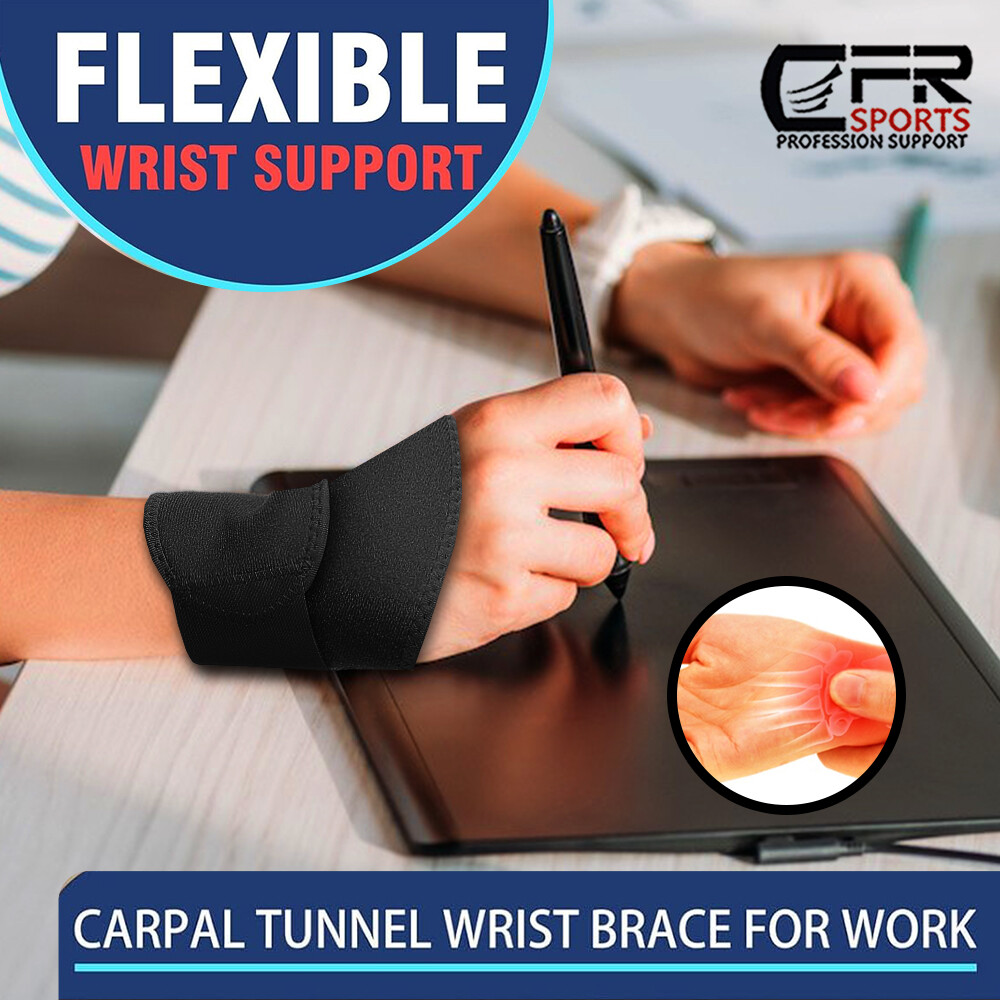 Copper Wrist Brace Compression Gloves Carpal Tunnel Support Hand Arthritis Strap
