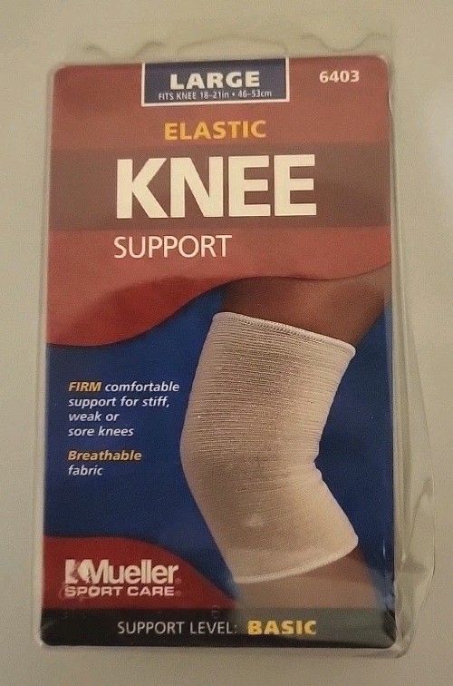 Mueller Elastic Knee Support Large 6403 Basic Firm Breathable 1ct