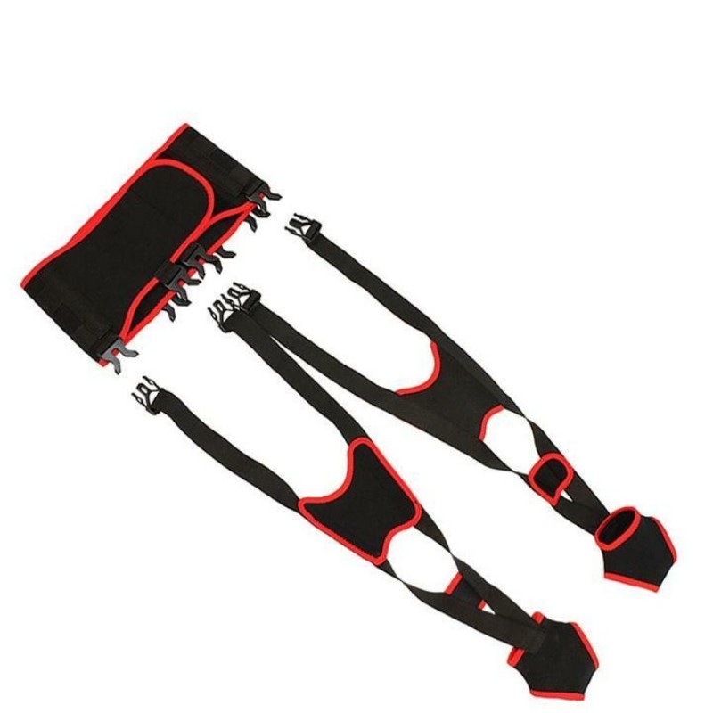 Adult Unisex O-leg X-leg Figure Correction Belt Strap Slim Legs Corrector Black