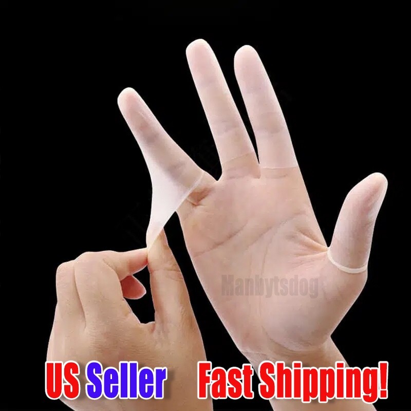 50 pcs. Non-Slip Slim Ultra Thin Finger Sleeves Disposable Finger Covers USA