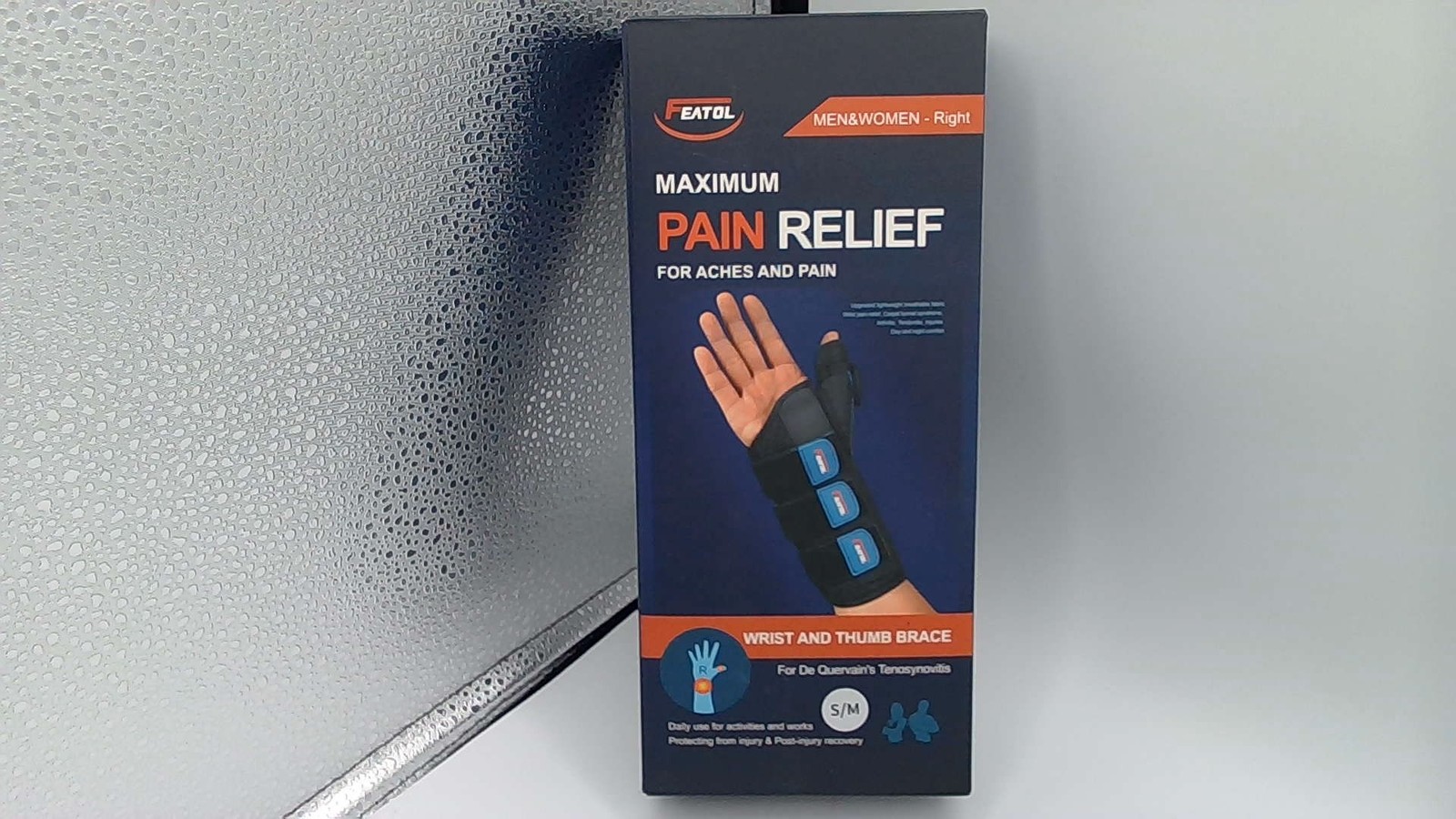 Wrist Brace Adjustable Support Stability Carpal Tunnel Syndrome S/M RIGHT WRIST