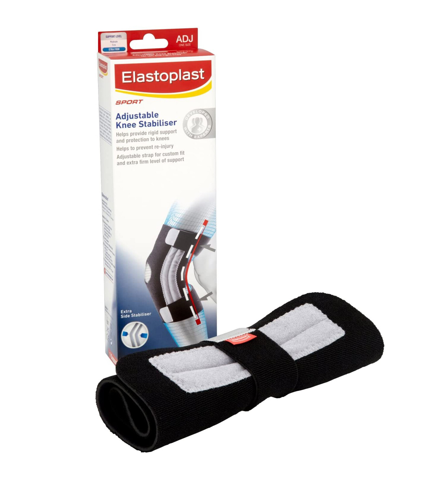 Elastoplast Sport Adjustable Knee Brace Stabilizer Custom-Fit 33cm – 45.5cm