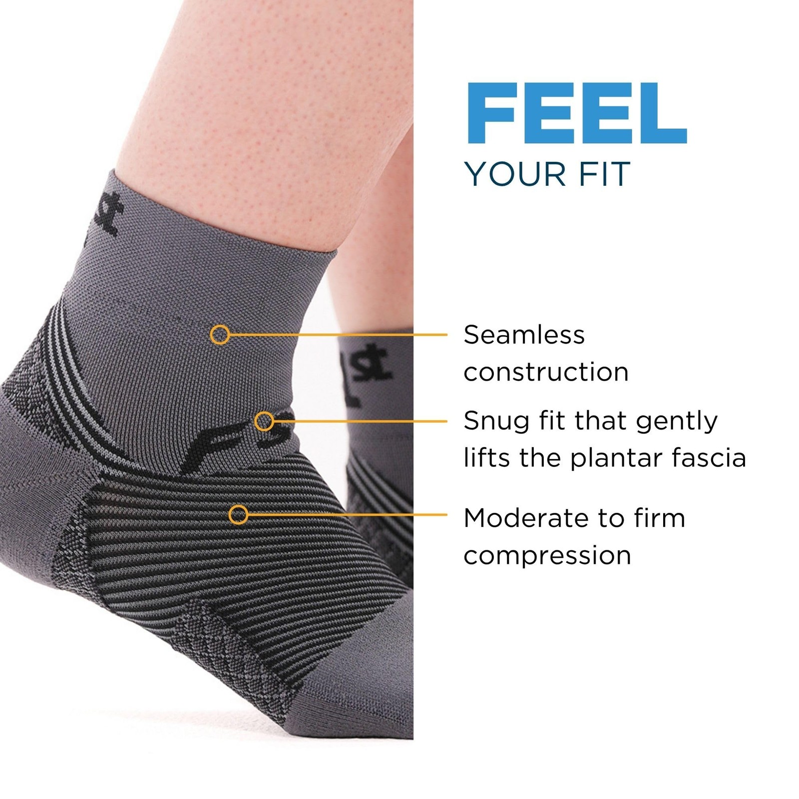 FS4 Orthotic Plantar Fasciitis Socks For Men Women, Compression Socks for Pl…