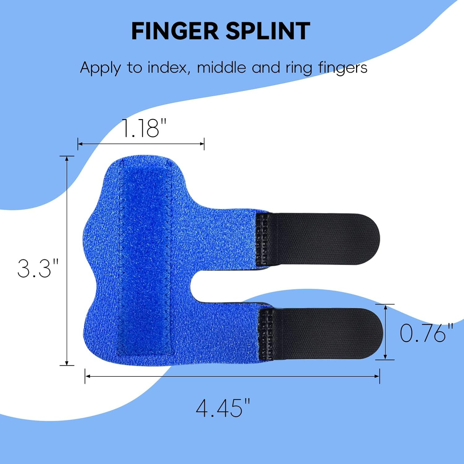 Finger Splint, Universal Trigger Finger Brace for Broken/Arthritis Pain and Spra