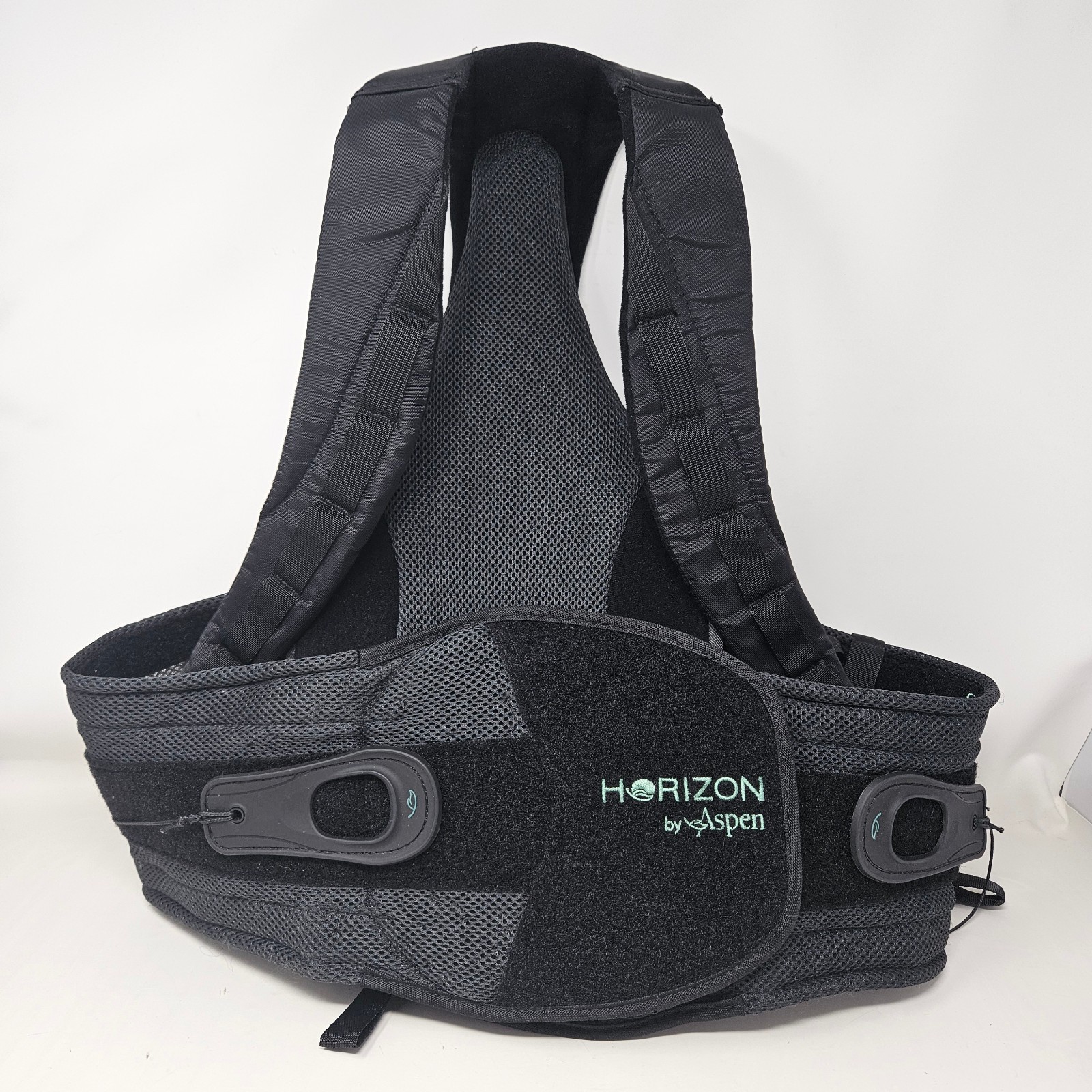 Aspen Horizon Adult One Size Adjustable Back Brace Black