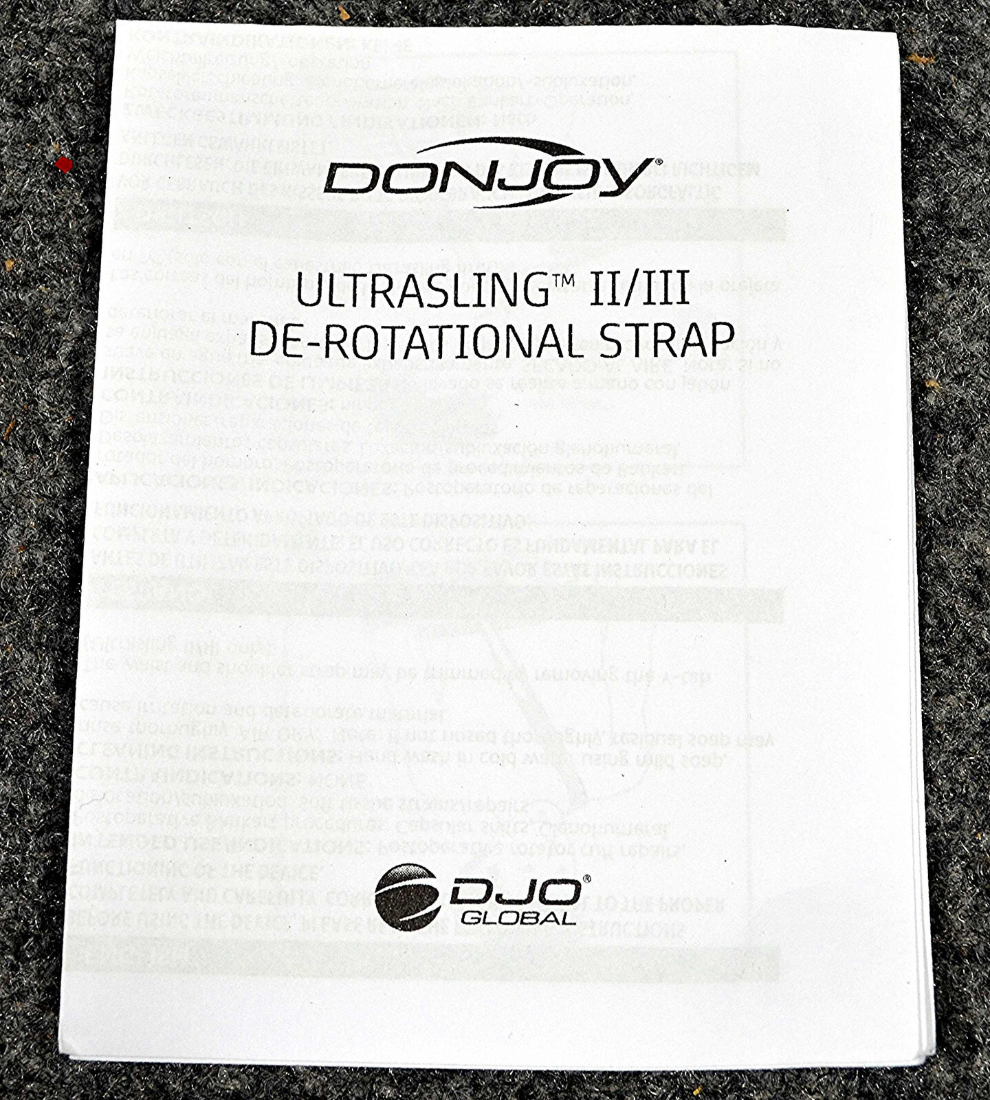 DonJoy Ultra Sling II/III Shoulder Support Arm Sling – Adult with Pillow & Ball
