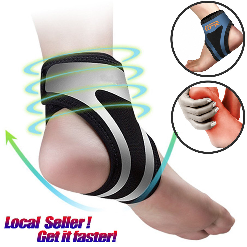 ANKLE BRACE SUPPORT COMPRESSION SLEEVES PLANTAR FASCIITIS PAIN RELIEF FOOT WRAPS