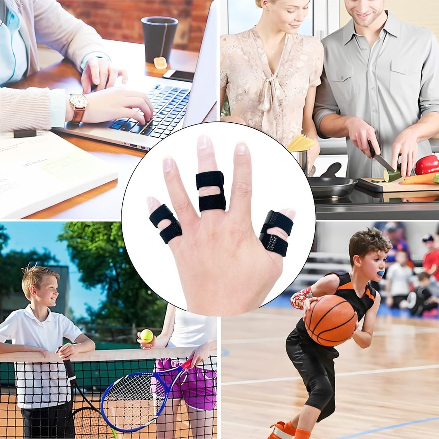 Small Trigger Finger Splint Kids (2 Pack), Thumb Splint Pinkie Finger Brace f…