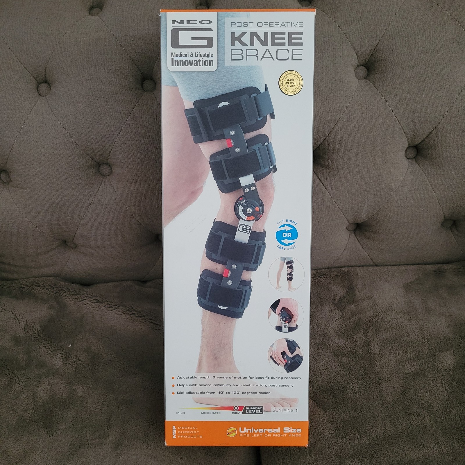Neo G Post-Operative Knee Brace Adjustable Universal Size