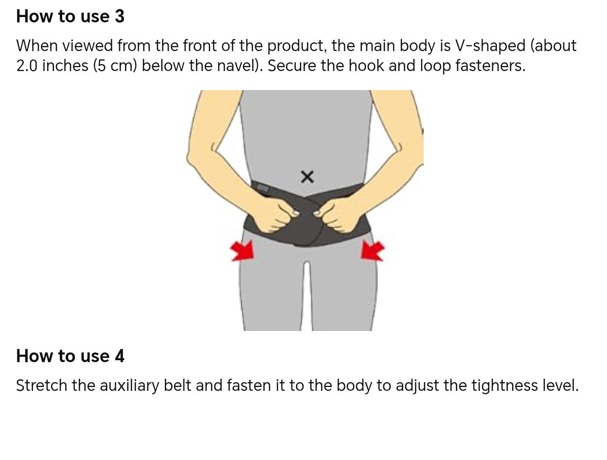 Vantelin kowa support lumbar croset