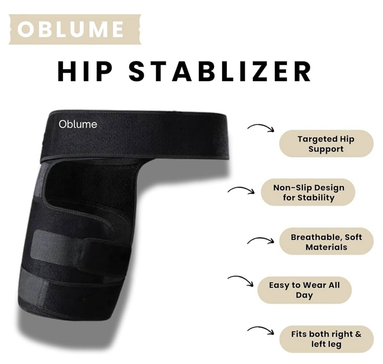 Hip Brace for Sciatica Pain Relief Devices, Belt Flexor Compression
