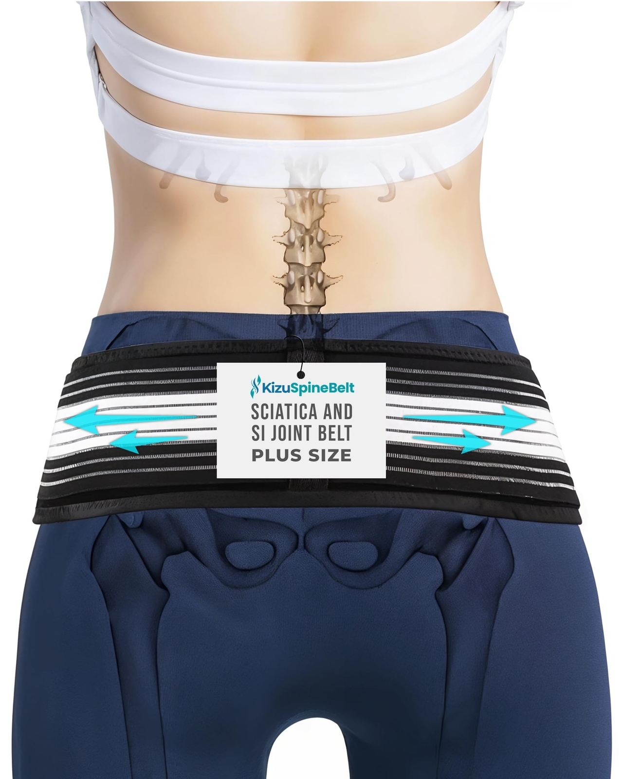 Kizu Relief Belt Sciatica Pain Relief Devices Lower Back Brace, and SI Joint …