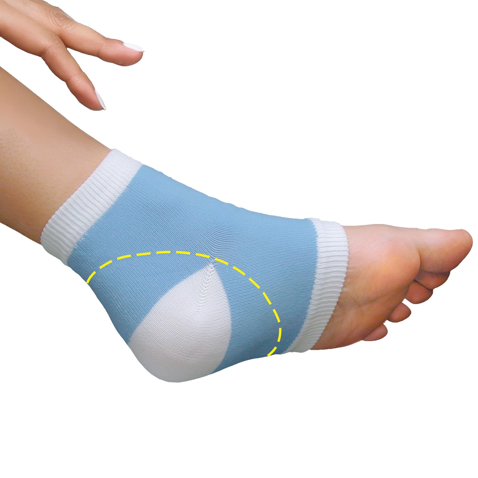 PediFix Visco-Gel Heel-So-Smooth Heel Sleeves – One Size Fits Most