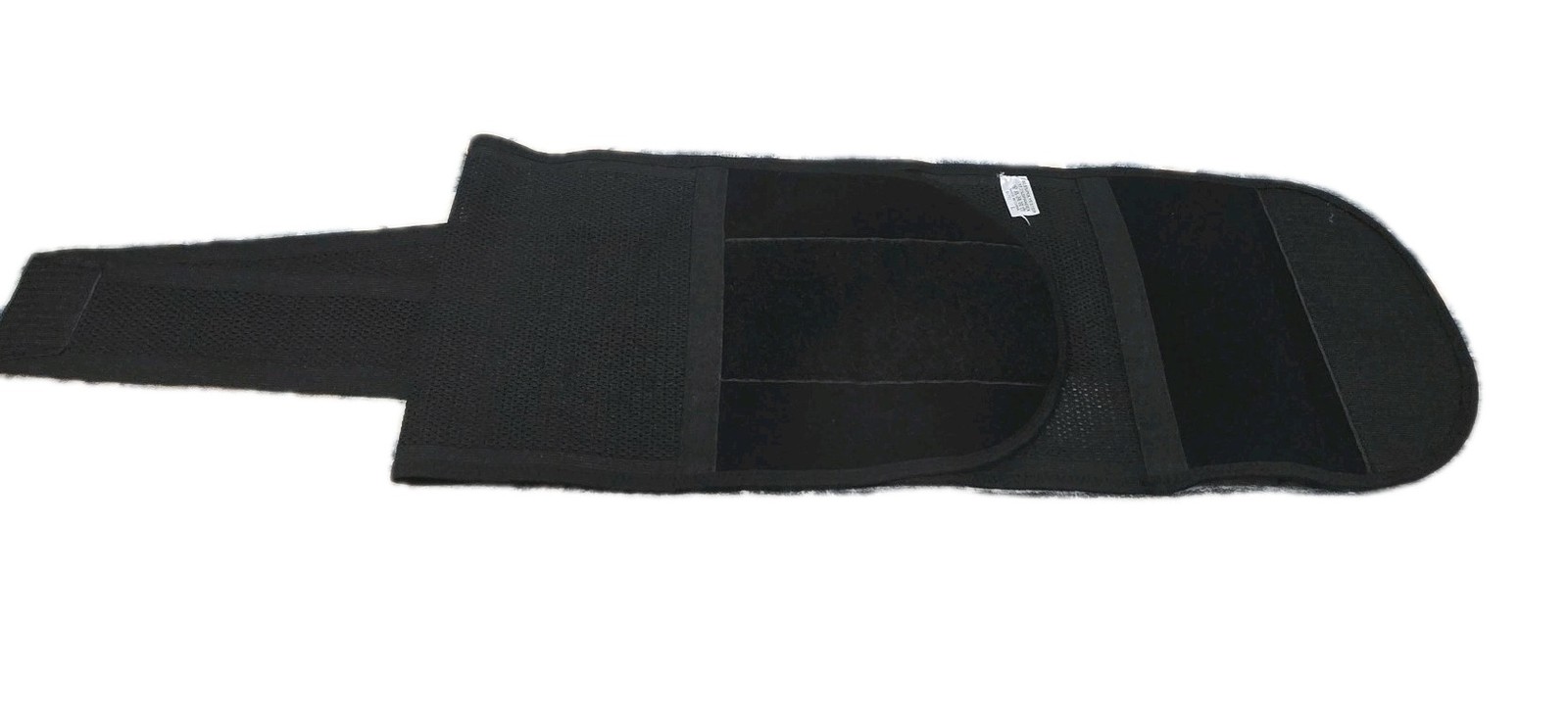 Black Adjustable Back & Waist Compression Support Brace Belt Wrap Size L