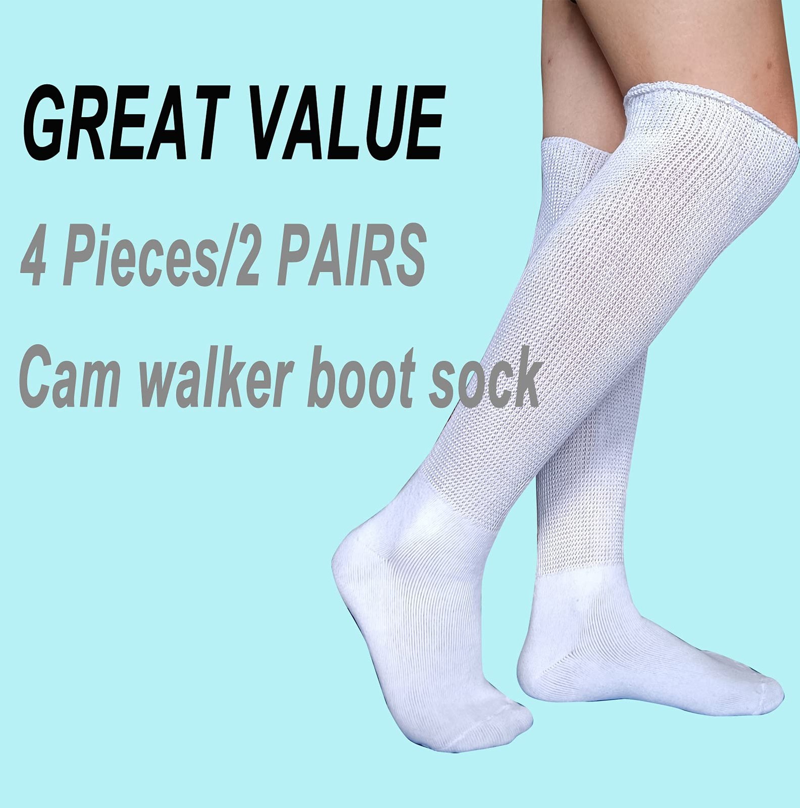 2 Pairs Replacement Sock Air cast Walking Boot Walker Brace – Air Cam Walkers