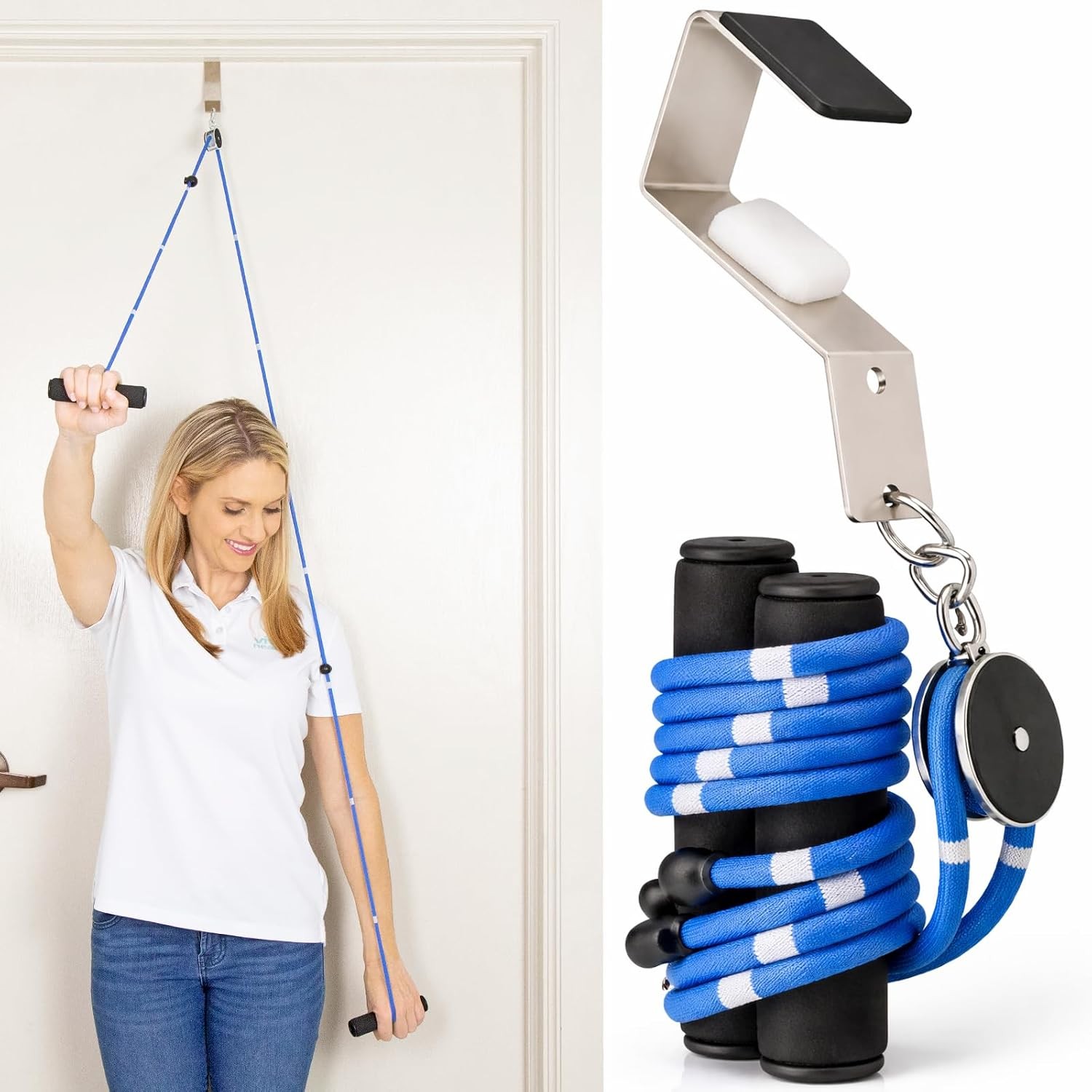Shoulder Pulley for Physical Therapy – Rotator Cuff Pain Pulley System – over Do
