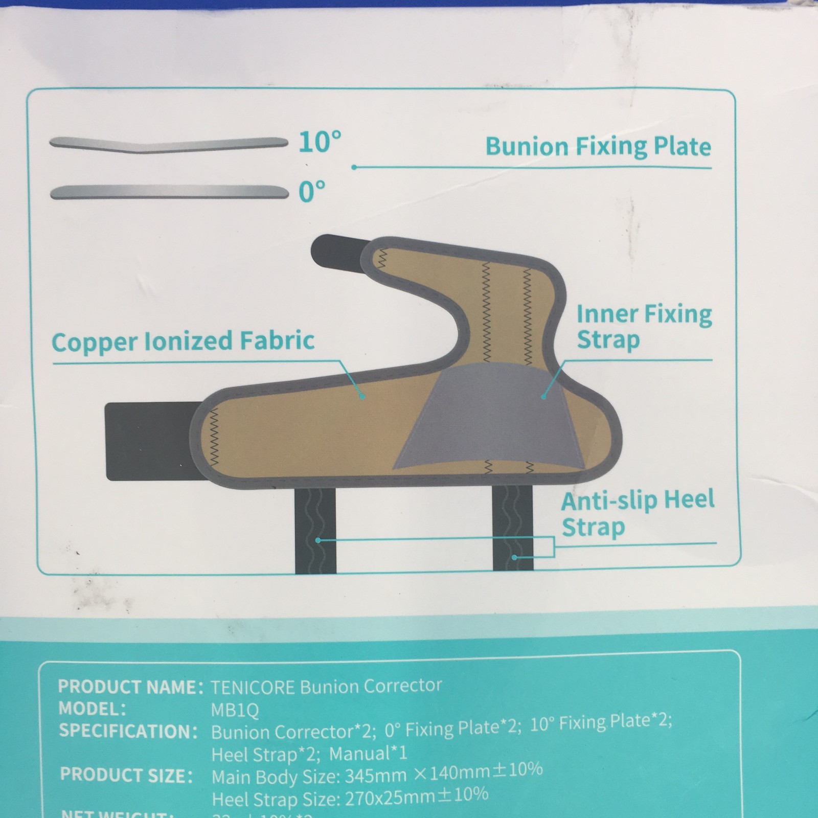 Tenicore Bunion Relief & Toe Corrector