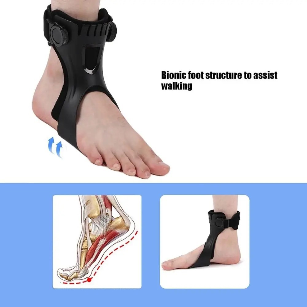 Drop Foot Brace AFO Leaf Spring Splint Ankle Foot Orthosis Support For Stroke