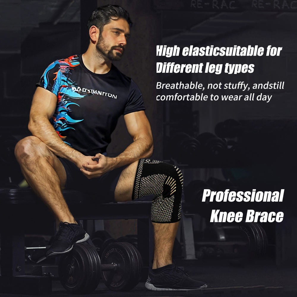 Copper Knee Pads Ultimate Shock-Absorbing Knee Support 1 pair Men & Women Sports