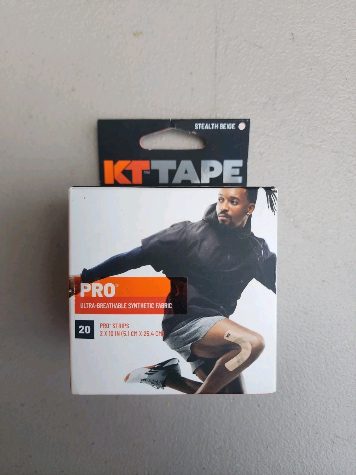KT Tape Pro Extreme Adhesive Jet Black, 2″ x 10″, 20 Strips