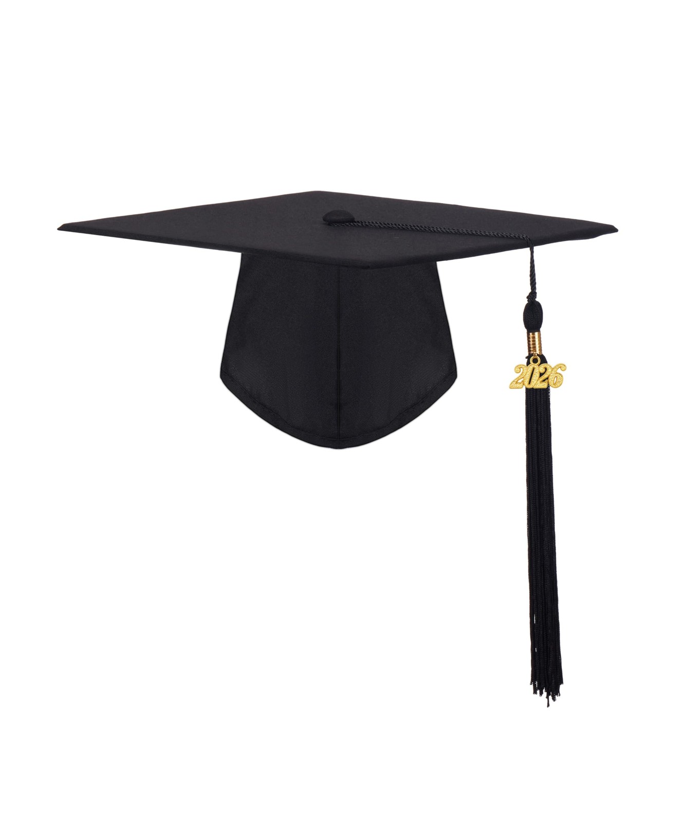 SAMDEEMI Unisex Adult Matte Graduation Cap with 2026 Tassel, One Size, Black