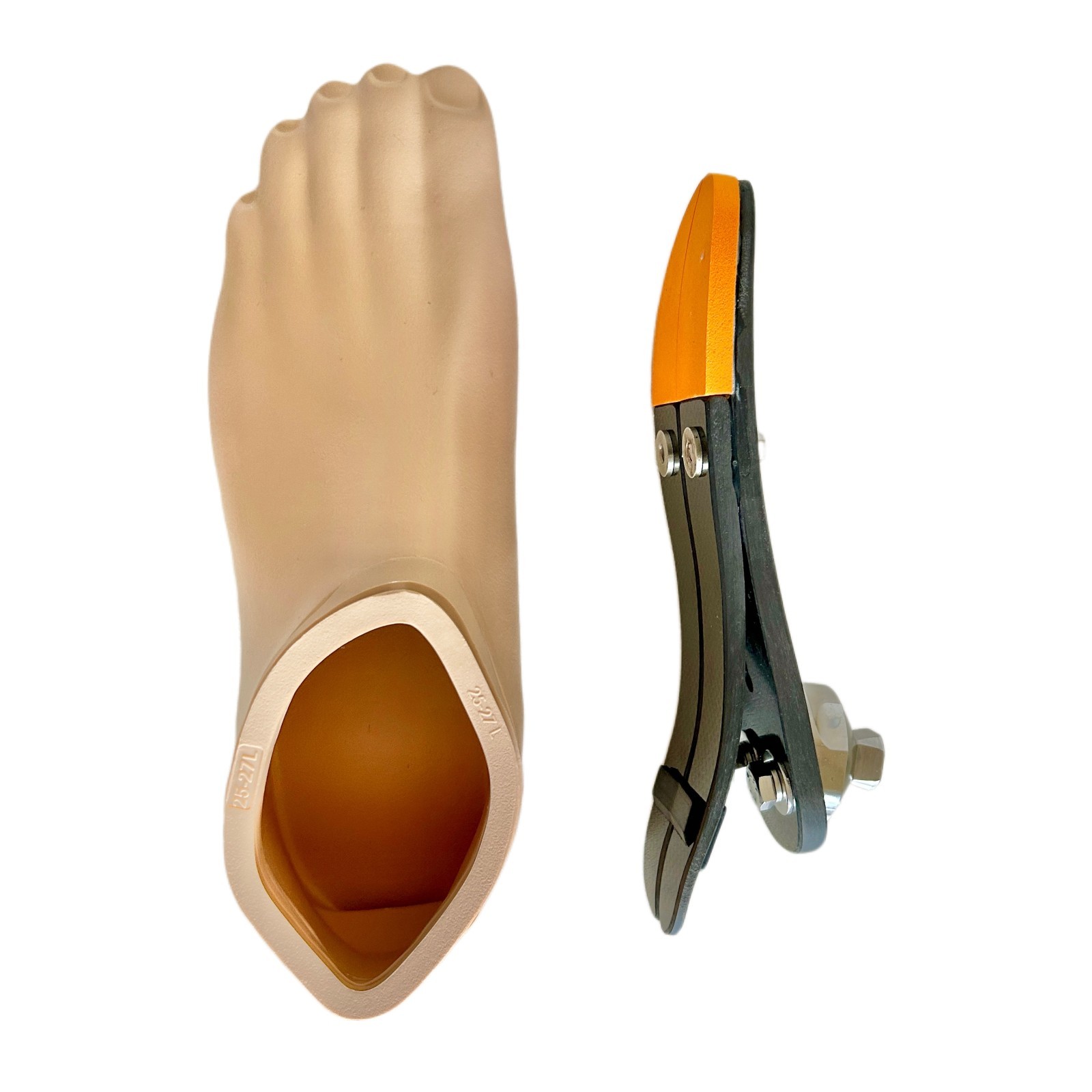 Carbon Fiber Prosthetic Foot Low Ankle with foot shell size22-29 max 120kg