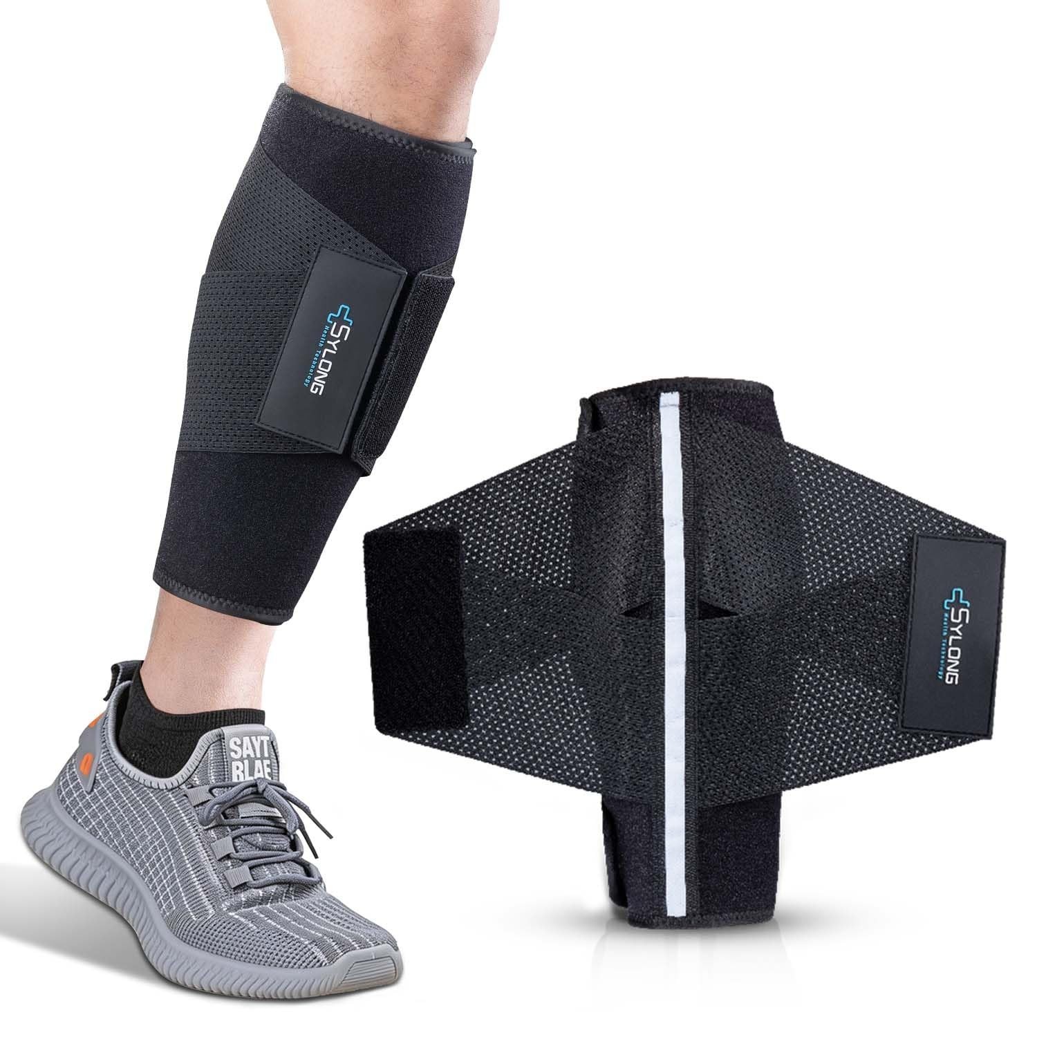 Calf Compression Wrap Brace for Men & Women – Swelling Relief, Torn Muscle Suppo