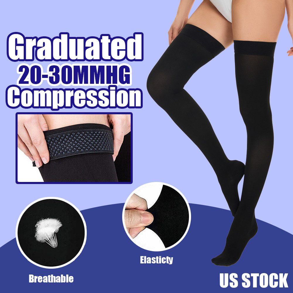 Thigh High Compression Socks 20-30mmHg Over Knee compression Sleeping Socks US