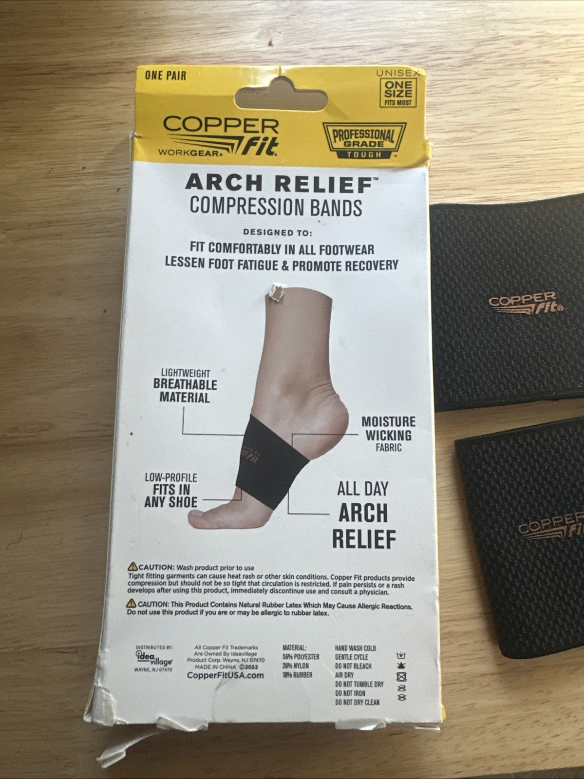 Copper Fit Health Unisex Arch Relief Compression Bands for Plantar Fasciitis