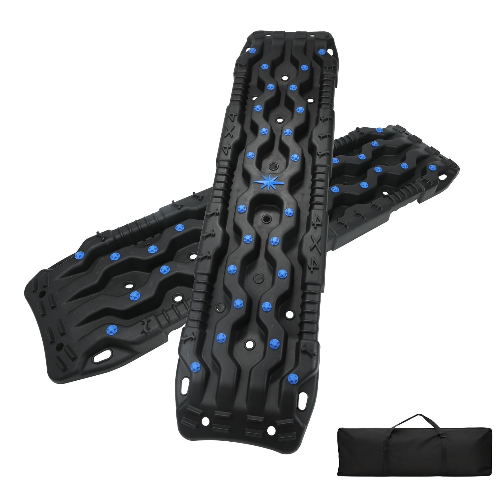 Off-Road Recovery Traction Boards, 2PCS Heavy-Duty Tracks for Sand, Mud, Snow…